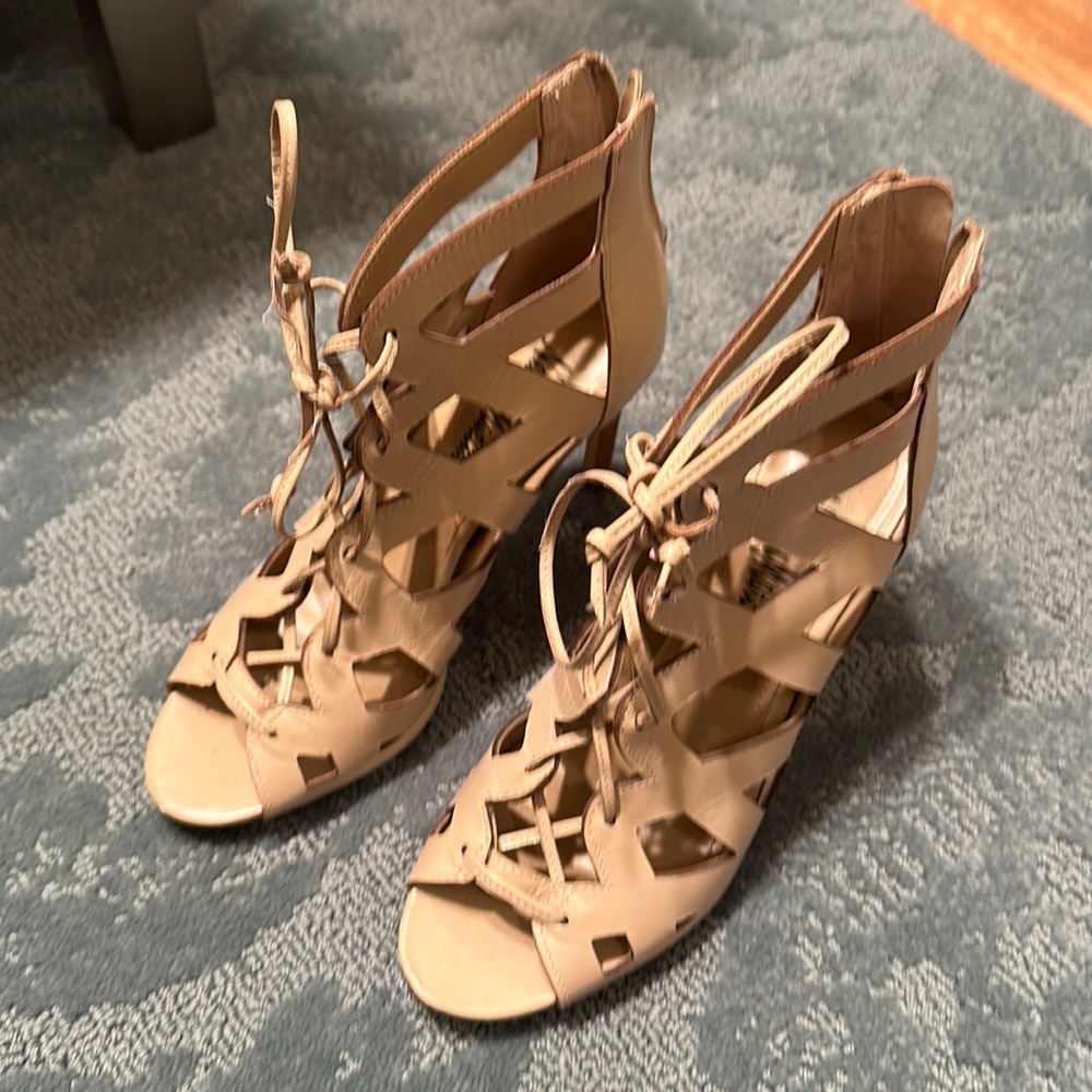 Neiman Marcus Nude Gladiator Heels